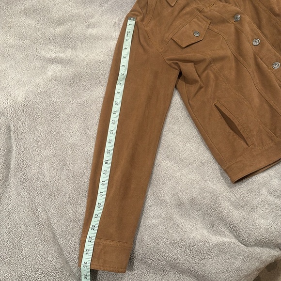 Express Jeans Faux Suede Jacket - Picture 8 of 9